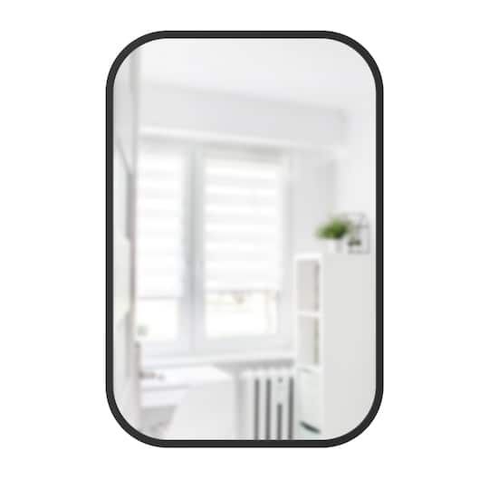 Umbra 36" Black Hub Rectangular Mirror